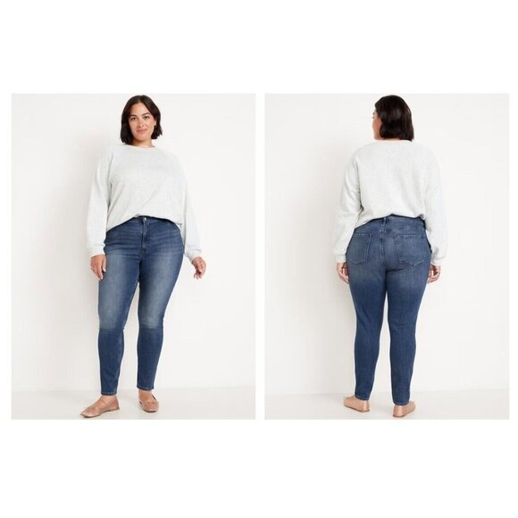 Old Navy Wow High Rise Super Skinny Jeans Plus Size 26 Short Campeche 734884 - Picture 9 of 10